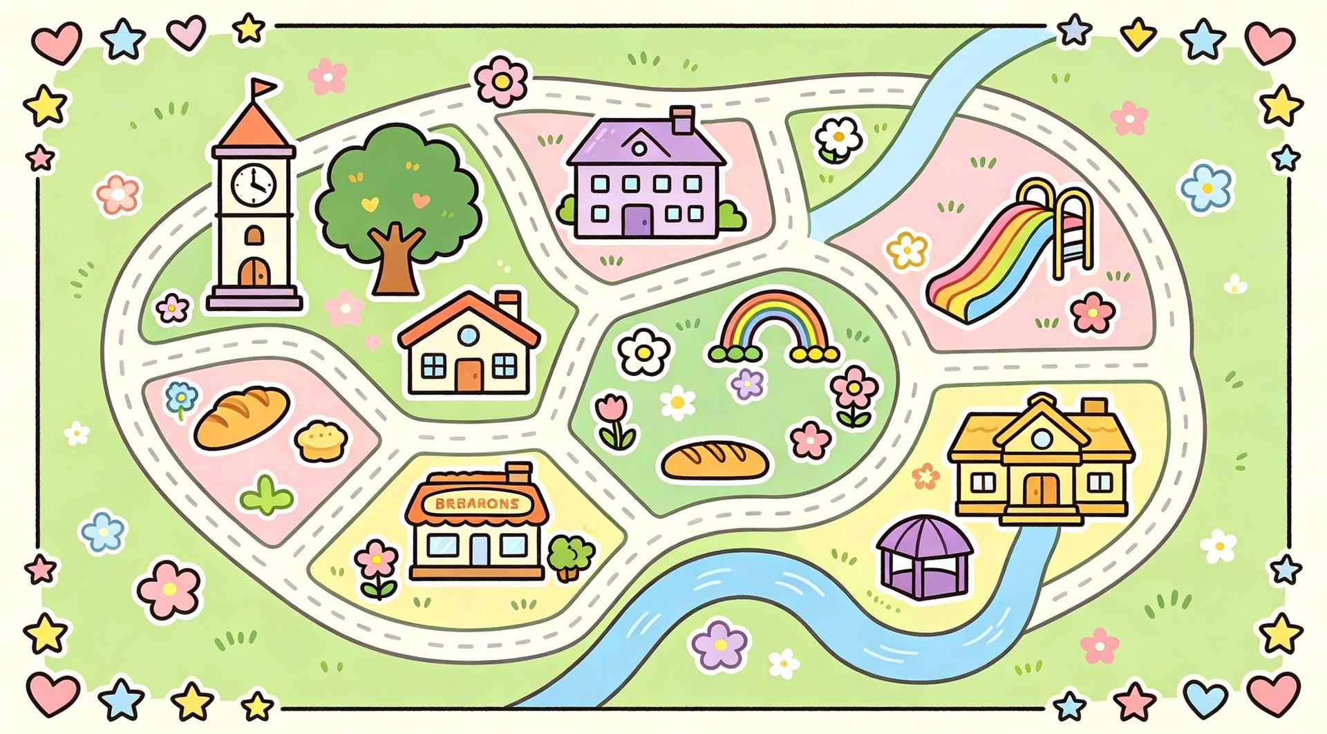 小镇村冒险地图